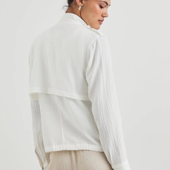 Rails Collins Gauze White Button-Up Jacket XXL - Picture 11 of 11
